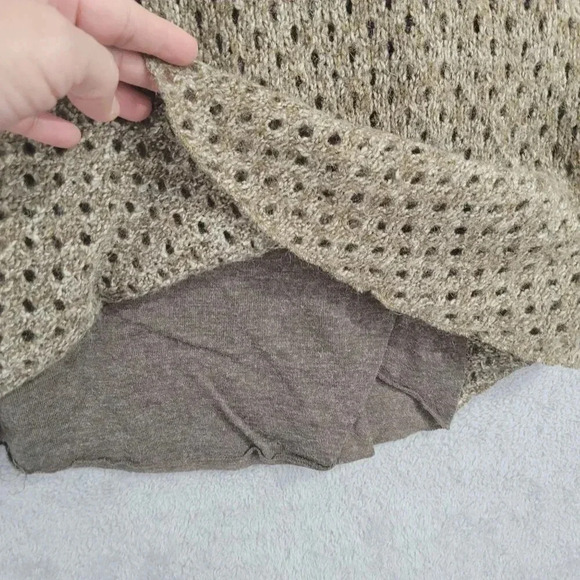 Soft Surroundings Womens Medium Open Knit Cowl Neck Sweater Acrylic Cotton 4CT - Picture 5 of 7